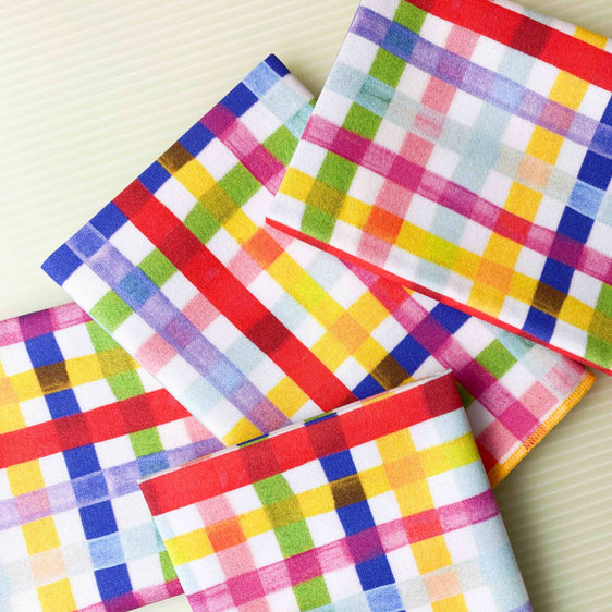 8-Pack of Picnic in the Park Organic-Cotton Daily Cloth Napkins